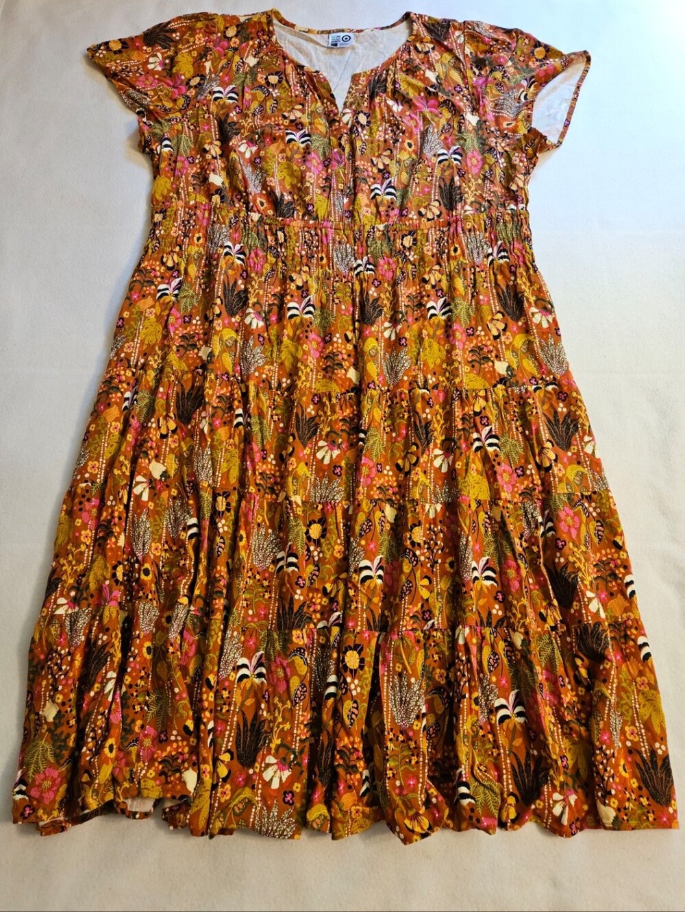 Target Latino Heritage Month Floral Tiered Summer Dress
